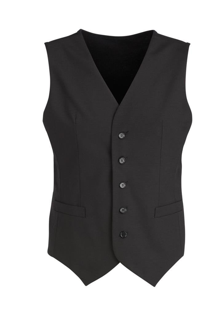 Biz Corporates Men's Peaked Vest with Knitted Back (94011)