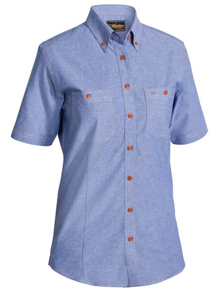 Bisley Women's Chambray Shirt - Short Sleeve (B71407L)