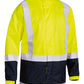 Bisley Two Tone Taped Hi Vis Rain Shell Jacket (BJ6966T)