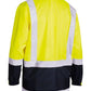 Bisley Two Tone Taped Hi Vis Rain Shell Jacket (BJ6966T)