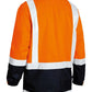 Bisley Two Tone Taped Hi Vis Rain Shell Jacket (BJ6966T)