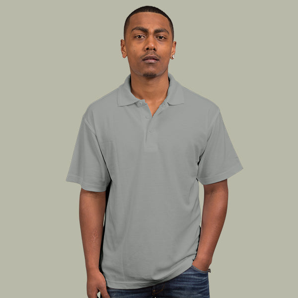 Sportage Men Raven Poly/Cotton Pique Knit Polo (9786)