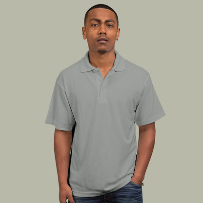 Sportage Men Raven Poly/Cotton Pique Knit Polo (9786)