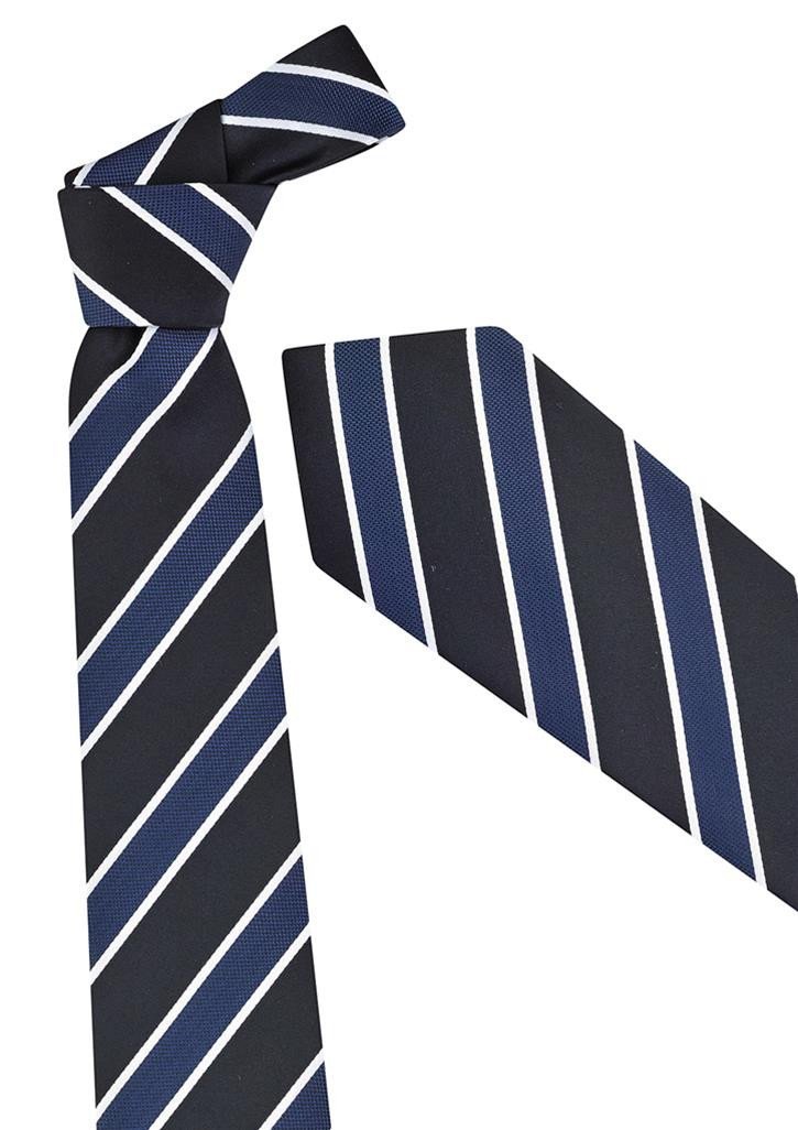 Biz Corporates Mens Wide Contrast Stripe Tie (99103)