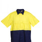 Ramo-Ramo 100% Combed Cotton Drill Short Sleeve Shirts-Yellow/Navy / XS-Uniform Wholesalers - 2