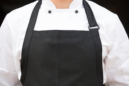 Chef Works Large Adjustable Bib Apron No Pockets-(A111)