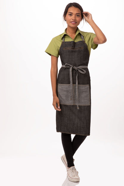 Chef Works Manhattan Bib Apron -  (AB034)