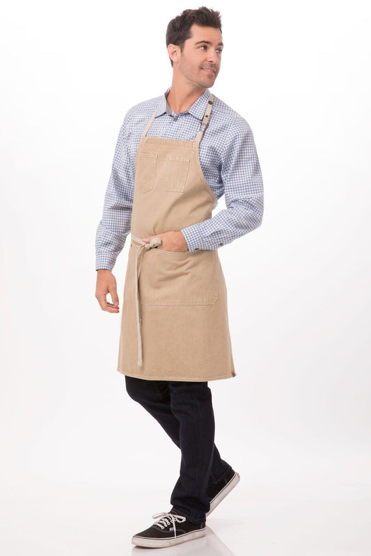 Chef Works Austin Bib Apron-(ABCD056)