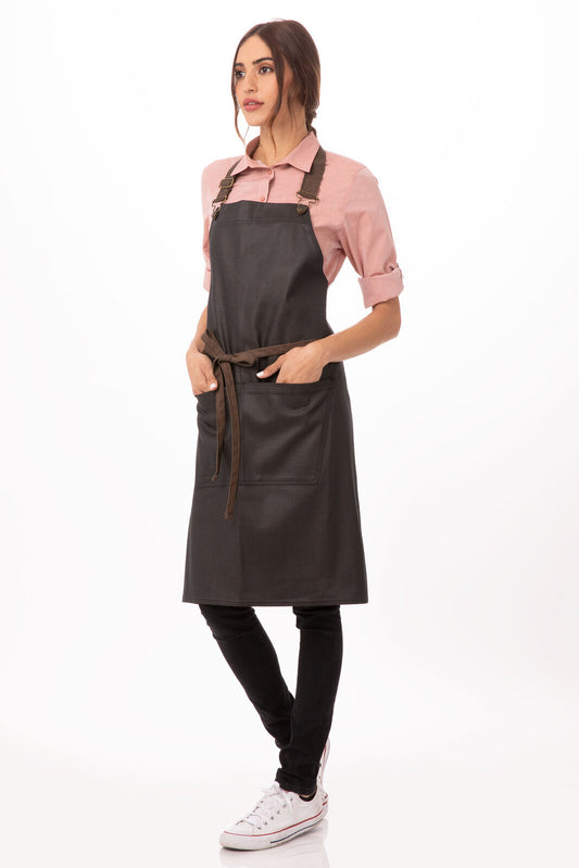 Chef Works Boulder Bib Apron-(ABWT051)