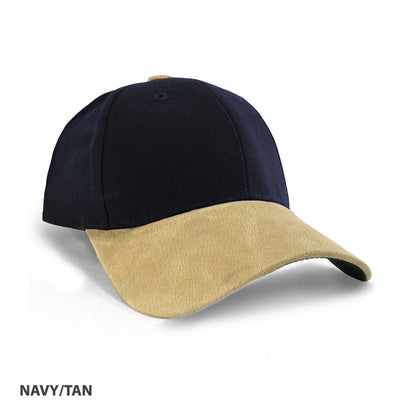Grace Collection   Heavy Brushed Cotton Suede Peak Cap-(AH010/HE010)