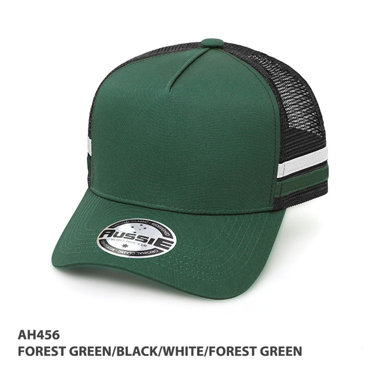 Grace Collection A-Frame Striped Trucker Cap (AH456)