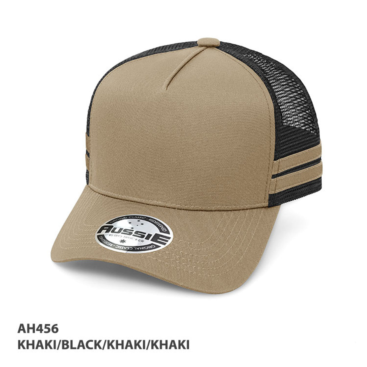 Grace Collection A-Frame Striped Trucker Cap (AH456)