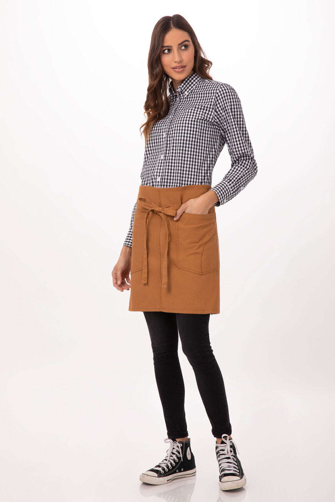 Chef Works Rockford Half Bistro Apron-(AHWKV013)