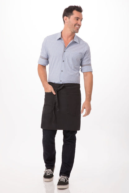 Chef Works Rockford Half Bistro Apron-(AHWKV013)