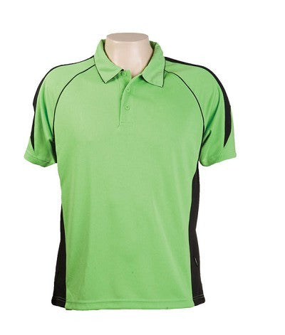 Australian Spirit-Aus Spirt Olympikool Mens Polo 2nd ( 8 Colour )-Apple Green / Black / S-Uniform Wholesalers - 2