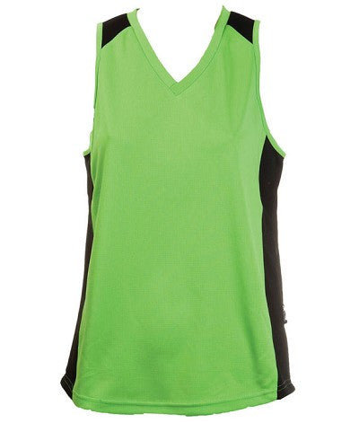 Australian Spirit-Aus Spirt Olympikool Ladies Singlet 1st ( 10 Colour )-Apple/Black / 8-Uniform Wholesalers - 2