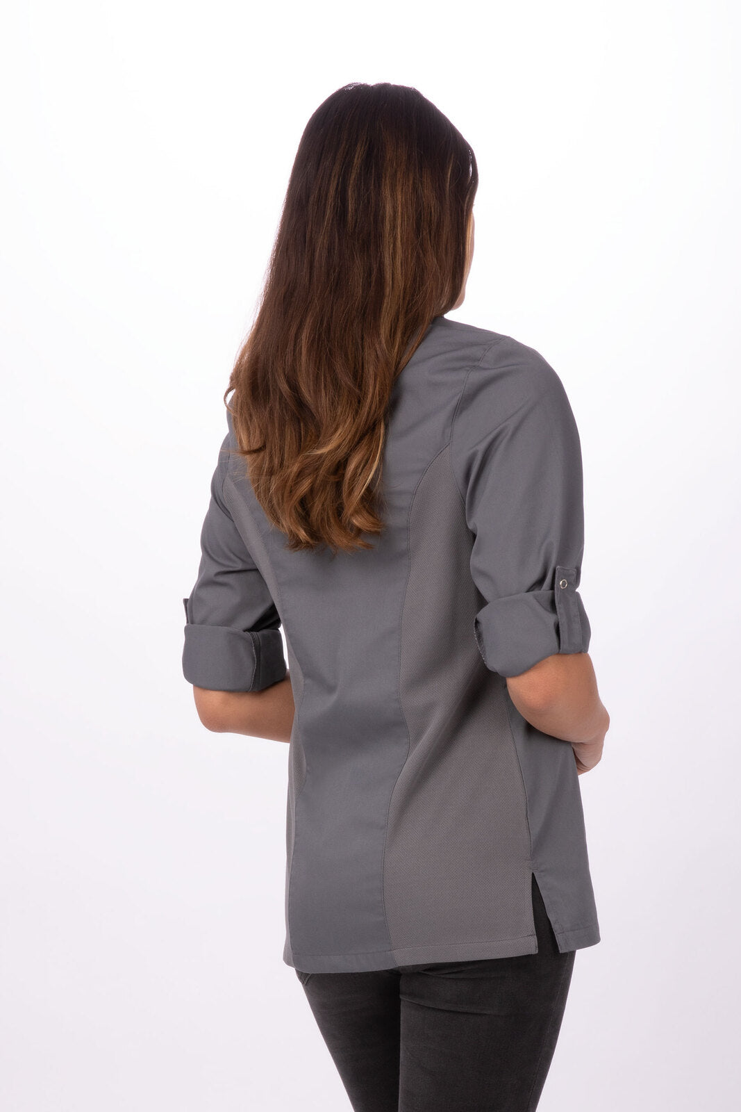 Chef Works Lansing Press Stud Server Jacket-(BCWMC007)