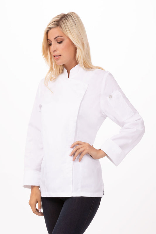 Chef Works Lansing Press Stud Server Jacket-(BCWMC007)