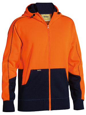 Bisley-Hi-Vis-Zip-Front-Fleece-Hoodie