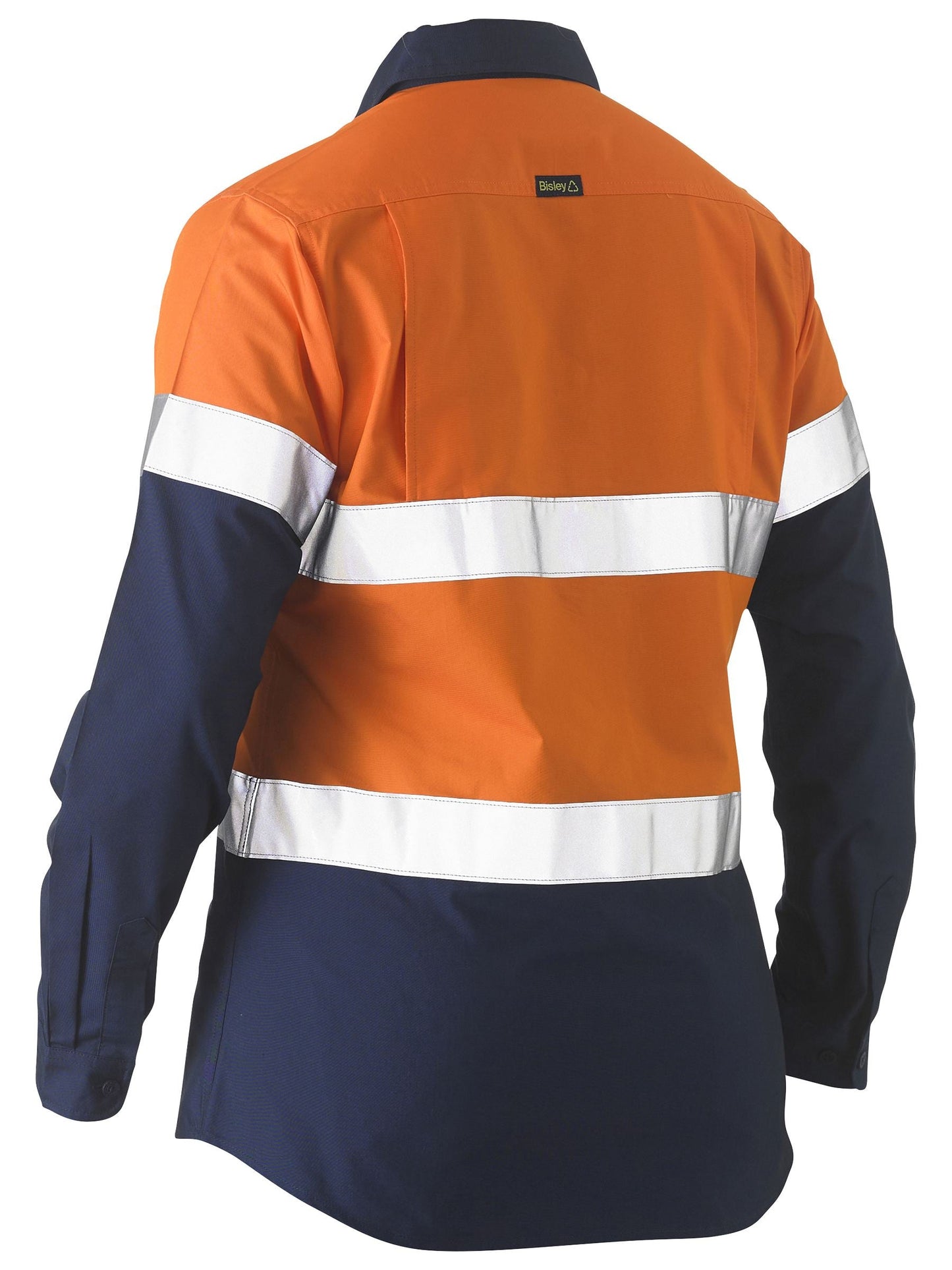 Bisley Women's Taped Two Tone Hi Vis Recycled Drill Shirt (BL6996T)