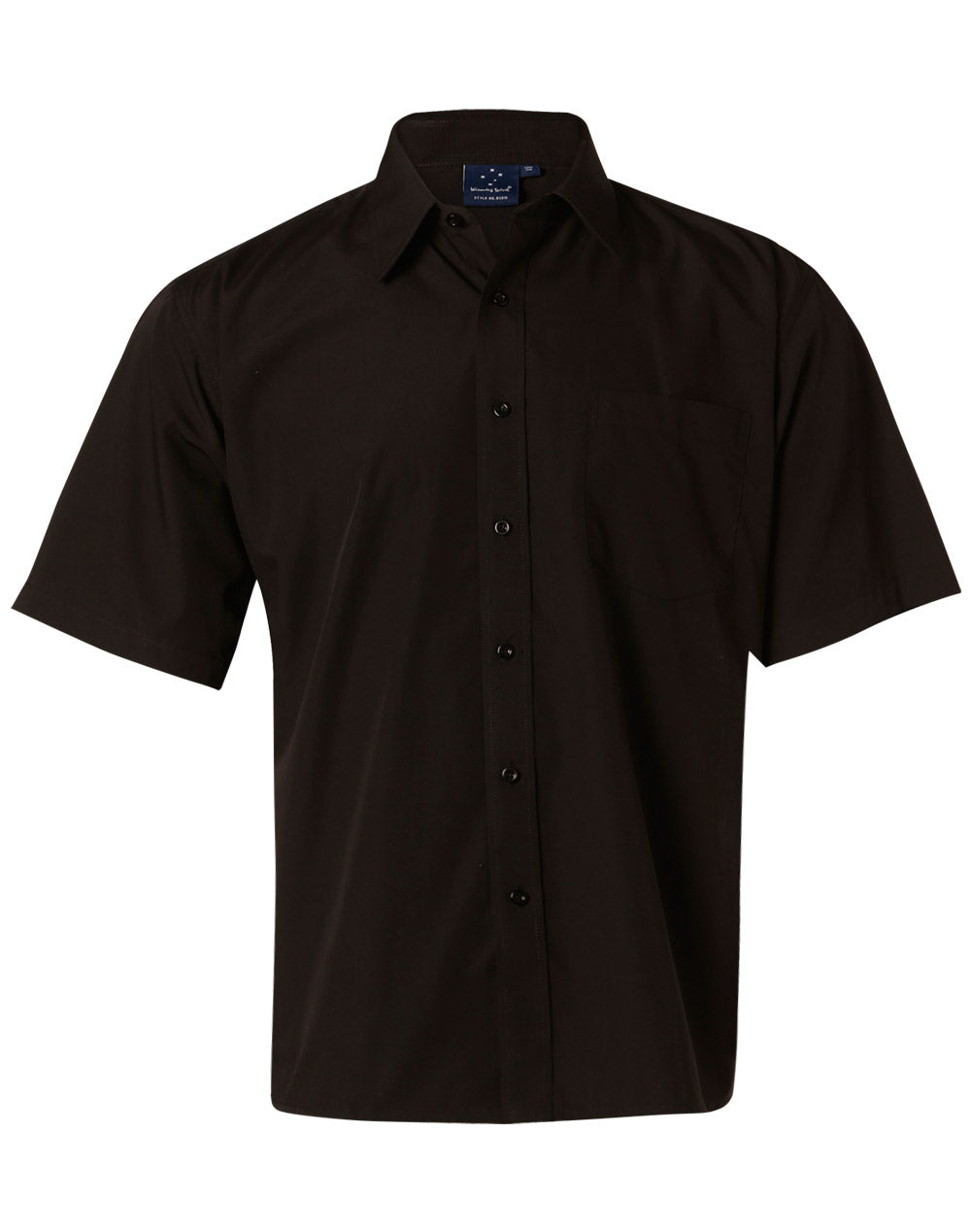 Winning Spirit Men's Poplin Short Sleeve Business Shirt (BS01S)