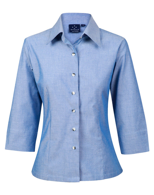 Winning Spirit Ladies' Chambray 3/4 Sleeve (BS04)