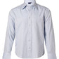 Winning Spirit Men's Herringbone Pin Stripe Long Sleeve Shirt (BS17)