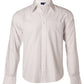 Winning Spirit Men's Herringbone Pin Stripe Long Sleeve Shirt (BS17)