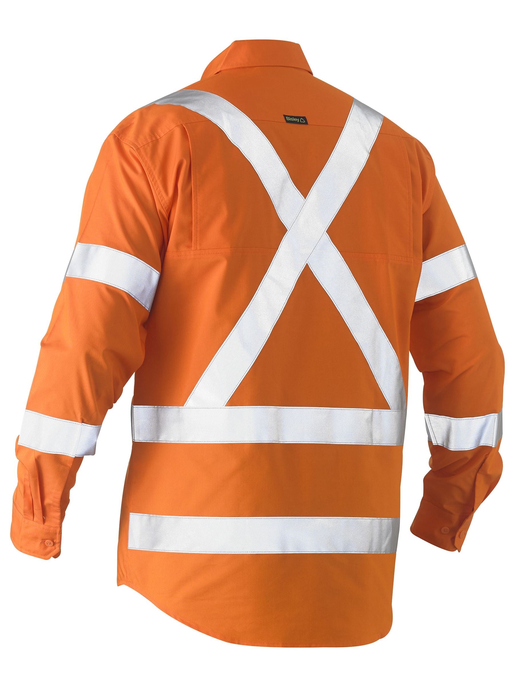 Bisley X Taped Hi Vis Recycled Drill Shirt (BS6266XT)