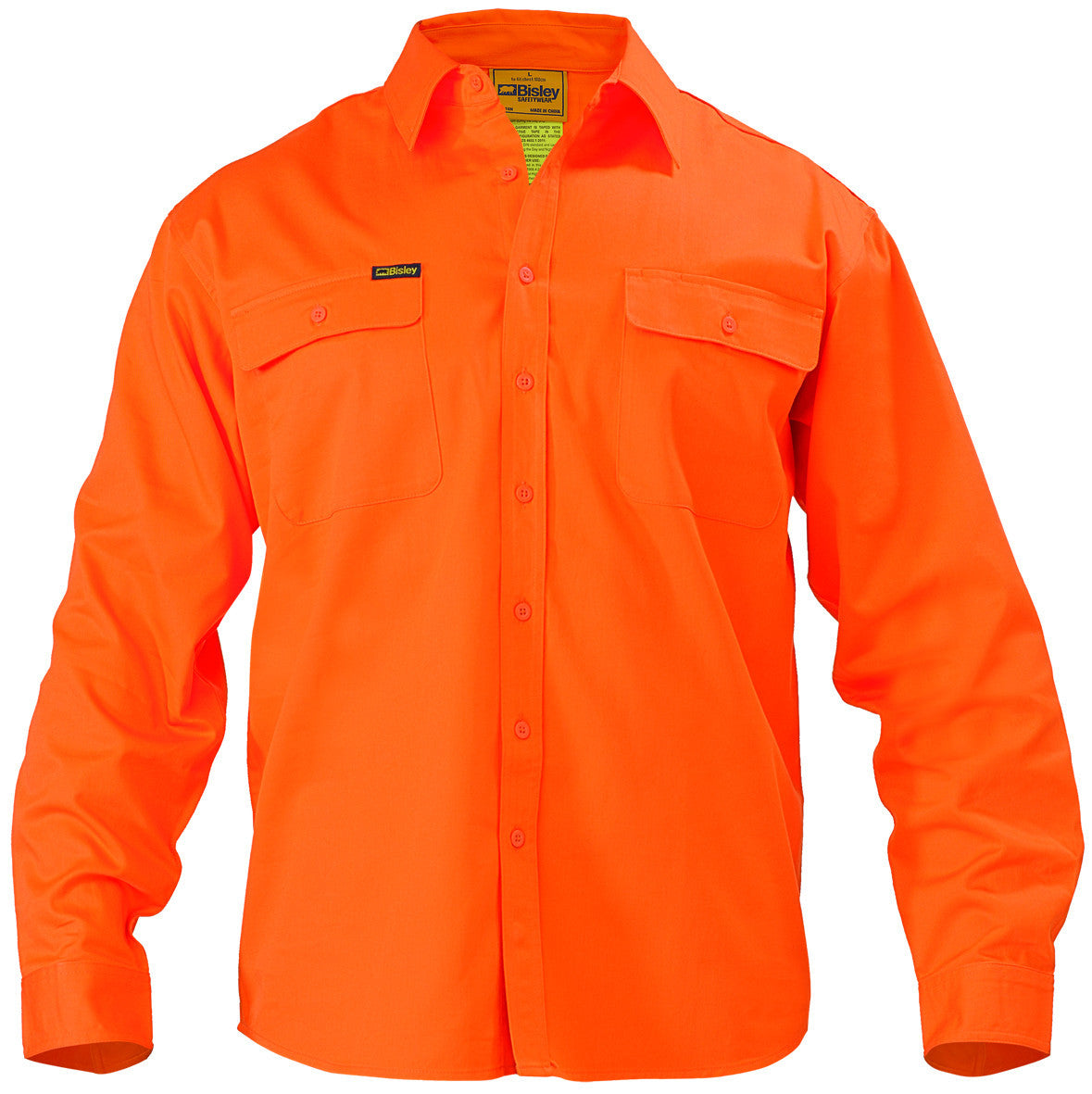 Bisley Hi Vis L/S Drill Shirt (BS6339)