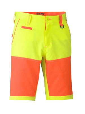 Bisley Double Hi Vis Short (BSH1411)-Clearance