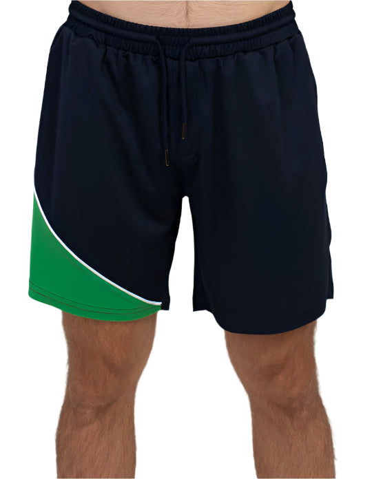 Be Seen Adults elastic waist shorts with drawstring and 2 side pockets (BSSH2055)