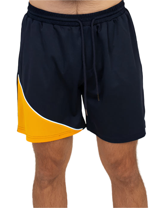Be Seen Adults elastic waist shorts with drawstring and 2 side pockets (BSSH2055)
