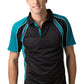 Be Seen-Be Seen Men's Polo Shirt With Contrast Sleeve 1st( 8 Color )-Black-Deep Teal-White / XS-Uniform Wholesalers - 2