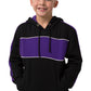Be Seen-Be Seen Kids 3 Toned Hoodie-Black-Purple-White / 6-Uniform Wholesalers - 10