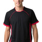 Be Seen-Be Seen Men's Polo Shirt With Pique Knit Body And Contrast 1st( 7 Color )-Black-Red / XS-Uniform Wholesalers - 2