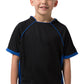 Be Seen-Be Seen Kids T-shirt With Pique Knit-Black-Royal / 6-Uniform Wholesalers - 3