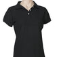 Biz Collection-Biz Collection Ladies Neon Polo-Black / 6-Uniform Wholesalers - 2
