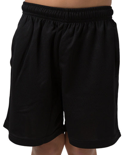 Be Seen-Be Seen Kids Plain Shorts With Elastic Waist-Black / 4-Uniform Wholesalers - 1