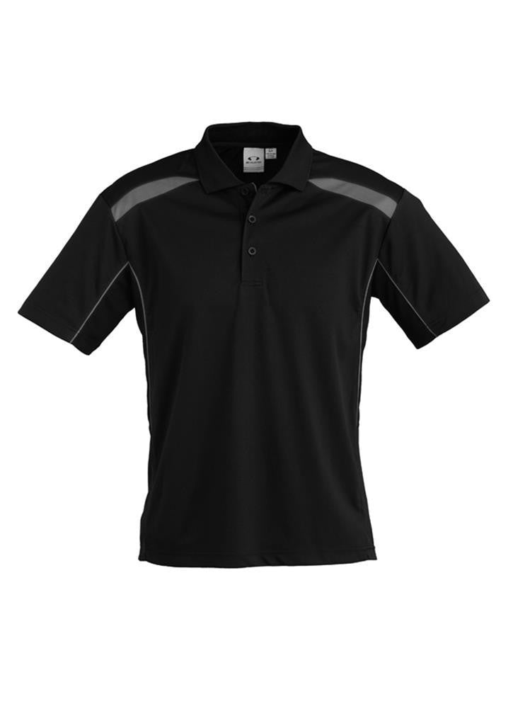 Biz Collection-Biz Collection Mens United Short Sleeve Polo 1st ( 11 Colour )-Black / Ash / Small-Uniform Wholesalers - 17