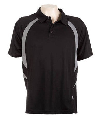 Australian Spirit-Aus Spirt Liberator Mens Polo-Black / Ashe marle / S-Uniform Wholesalers - 2