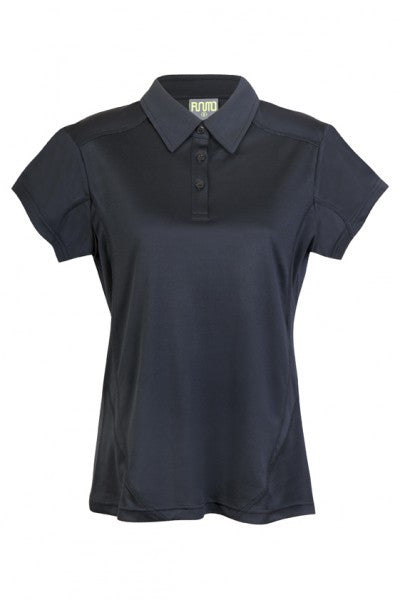 Ramo-Ramo Ladies Accelerator Polo	(new)-Black/Black / 8-Uniform Wholesalers - 3