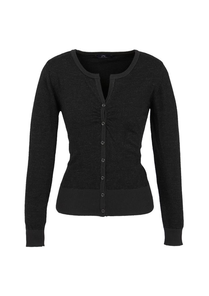 Biz Collection-Biz Collection Ladies Origin Merino Cardigan-Black / S-Uniform Wholesalers - 2