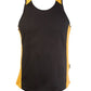 Australian Spirit-Aus Spirt Olympikool Mens Singlets 1st ( 10 Colour )-Black/Gold / S-Uniform Wholesalers - 5
