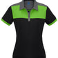 Biz Collection-Biz Collection Ladies Charger Polo-Black/Green/Grey / 8-Uniform Wholesalers - 3