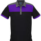 Biz Collection-Biz Collection Mens Charger Polo-Black/Purple/Grey / S-Uniform Wholesalers - 4