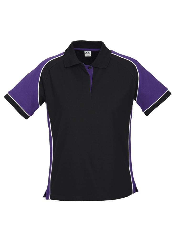 Biz Collection-Biz Collection Ladies Nitro Polo-Black/Purple/White / 8-Corporate Apparel Online - 5