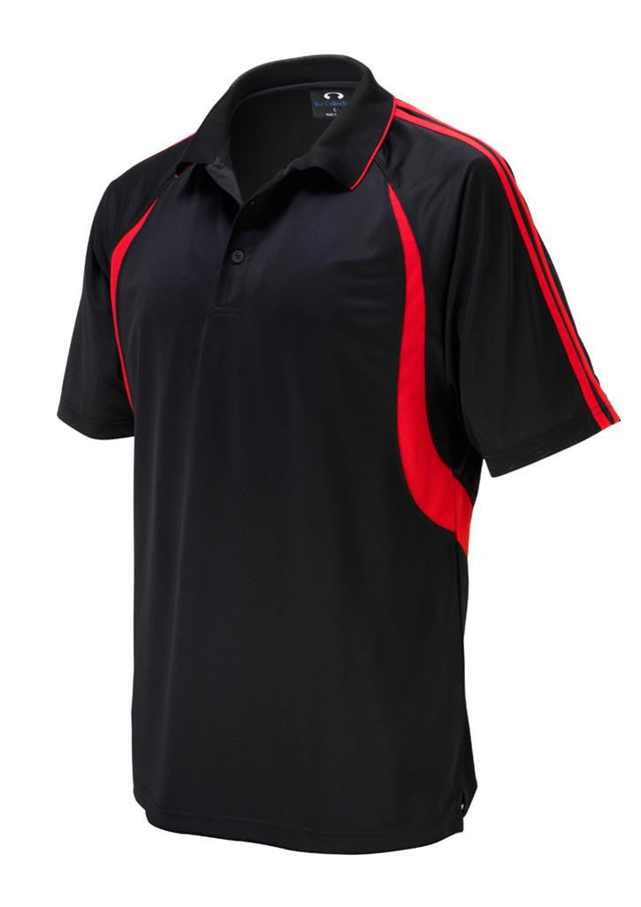 Biz Collection-Biz Collection Mens Flash Polo 1st (  9 Colour )-Black / Red / Small-Uniform Wholesalers - 4