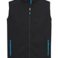 Biz Collection-Biz Collection Mens Geneva Vest-Black/Cyan / S-Uniform Wholesalers - 4