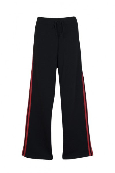Ramo-Ramo Ladies Striped Track Pants-Black/Red / 8-Uniform Wholesalers - 3